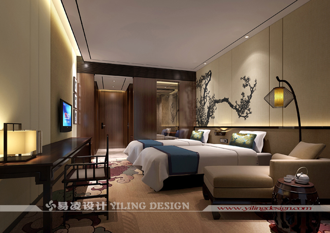 桐城天红酒店设计（四星级）-标准客房设计